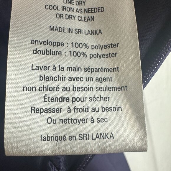 Davids Bridal Size 12 Strapless Navy Satin Gown With Gathered Skirt - Picture 6 of 6